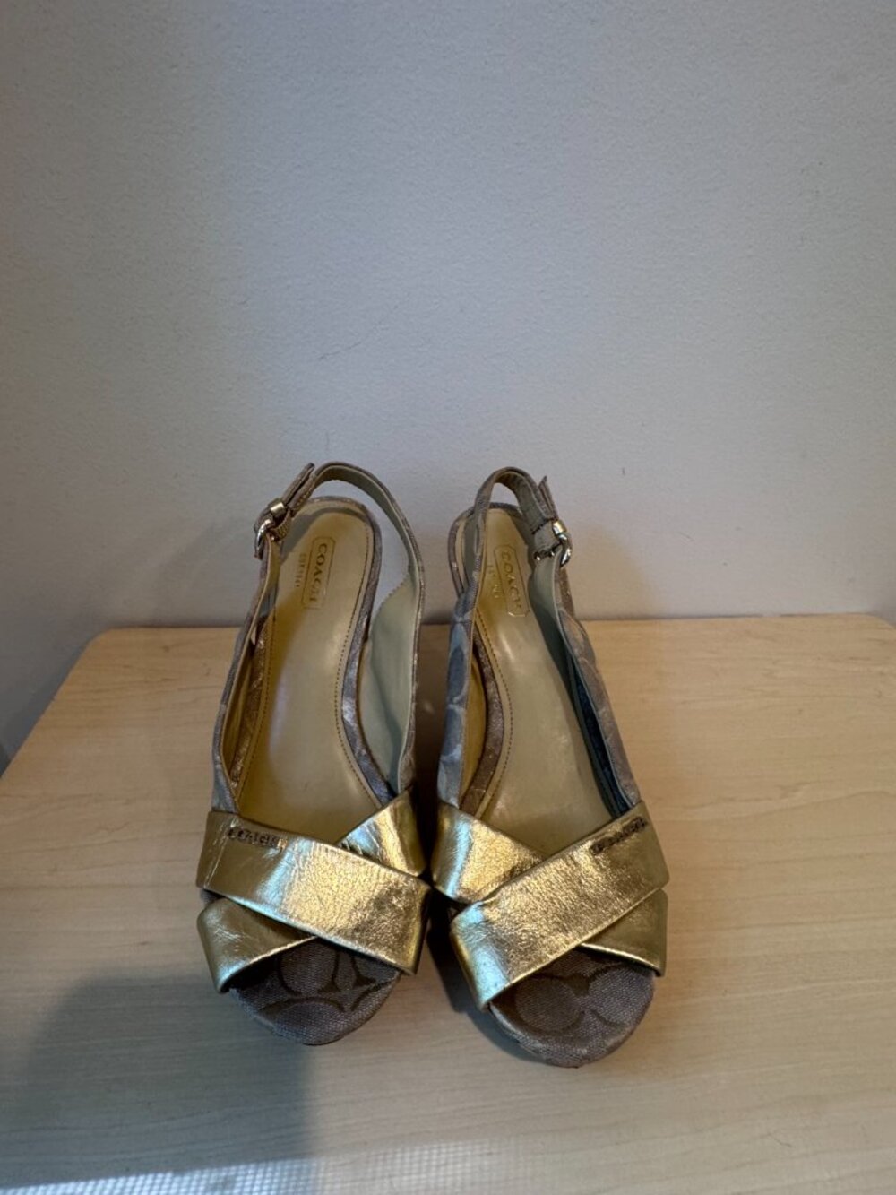 Coach Jessy Signature Cork Wedge Sandals – Gray – Women’s 7.5B 🤍🔥 - Picture 5 of 14